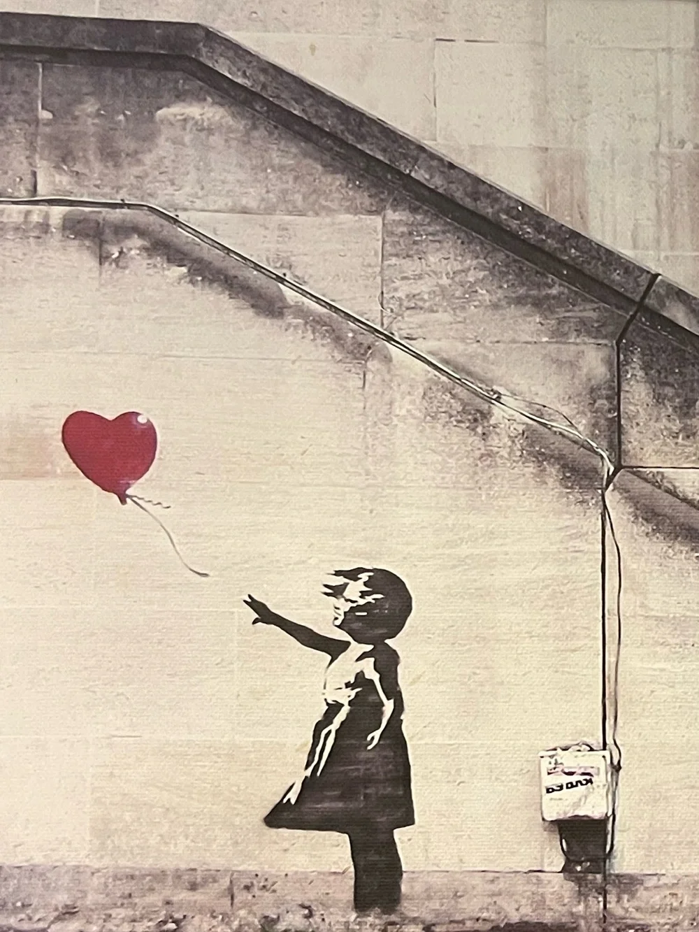 Banksy There Is Always Hope Canvas Wall Art, Preowned